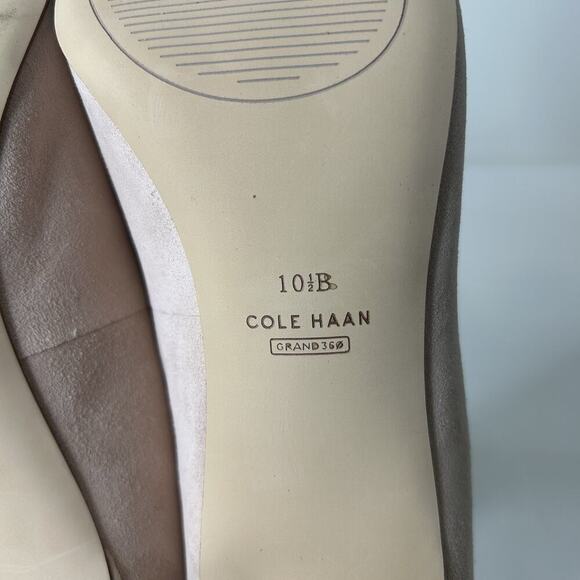 Cole Haan Heels Women's 10.5 B Gabbie Suede W26071 Pump 80 MM Pumps Peach Whip - Picture 7 of 8